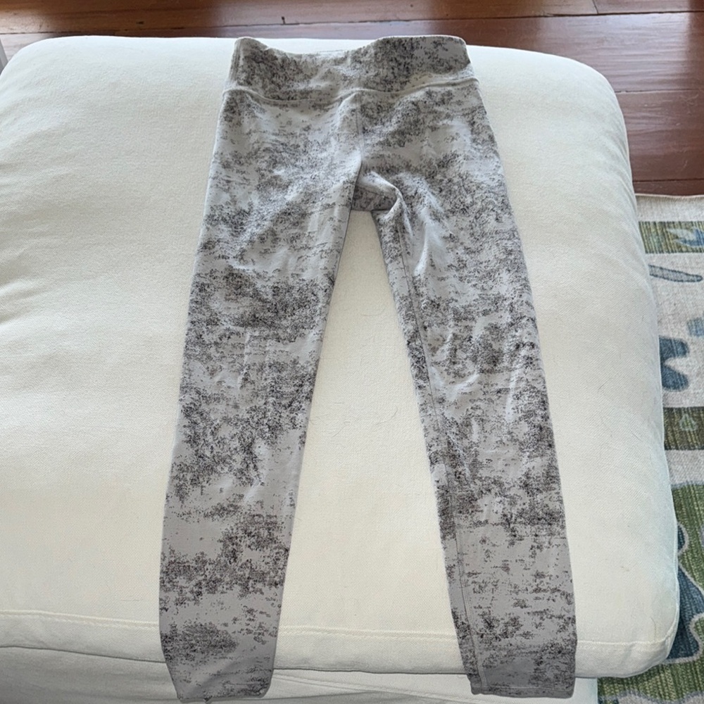 Athleta Girl Gray Marbled Leggings size l/12
